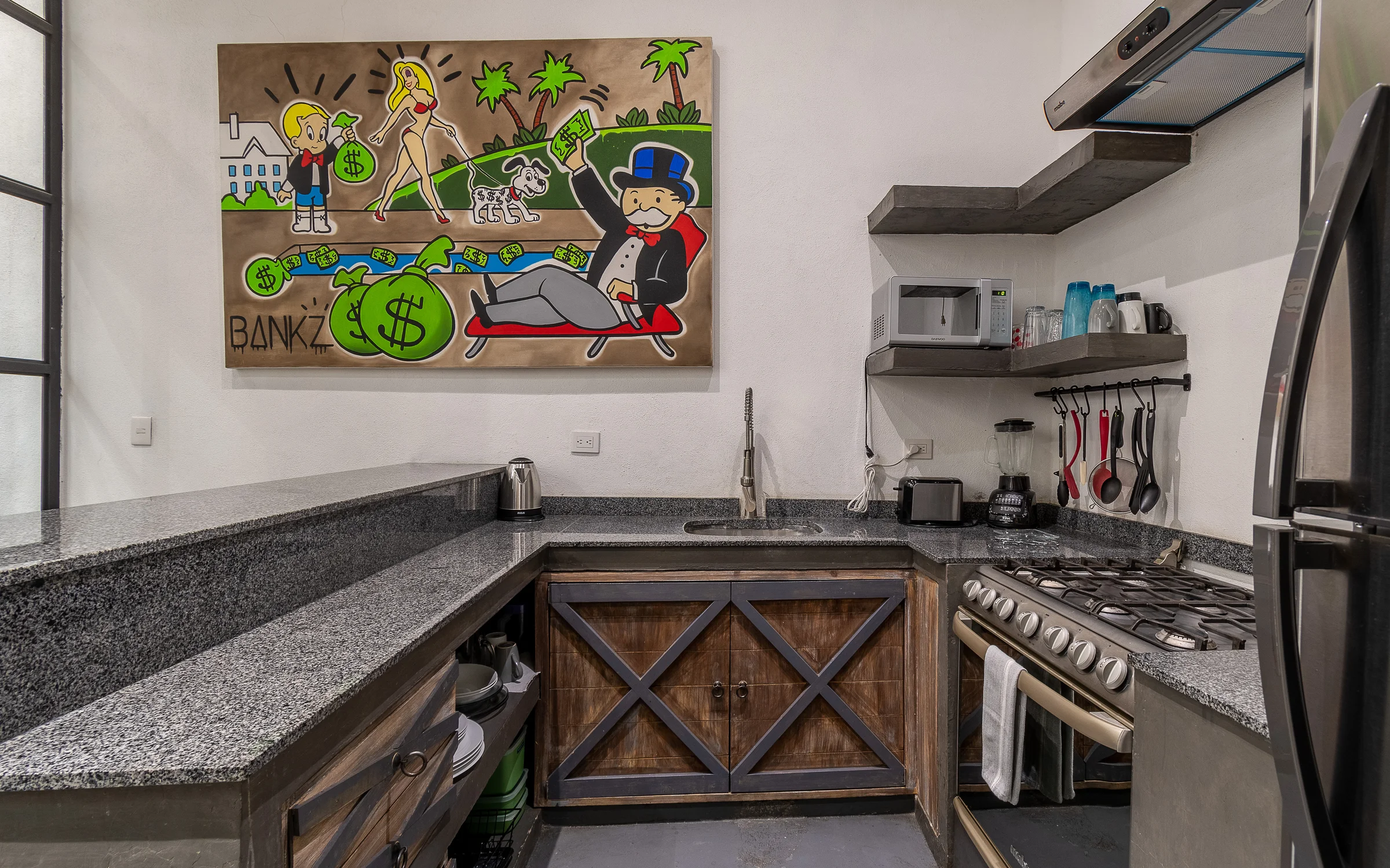 Cocina close up The Yellow Loft loft industrial San Miguel de Allende