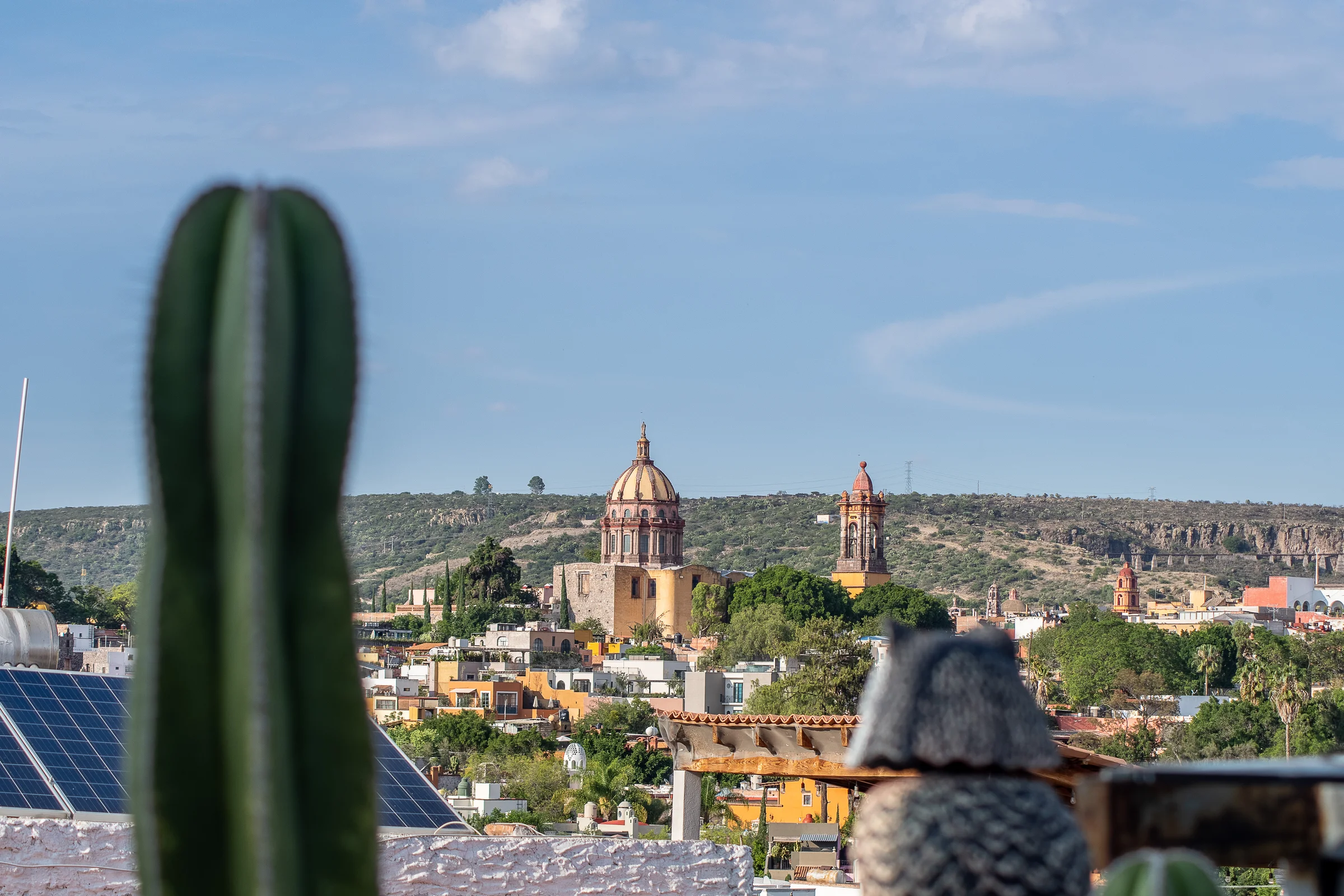 Vista La Inmaculada desde terraza The Yellow Loft San Miguel